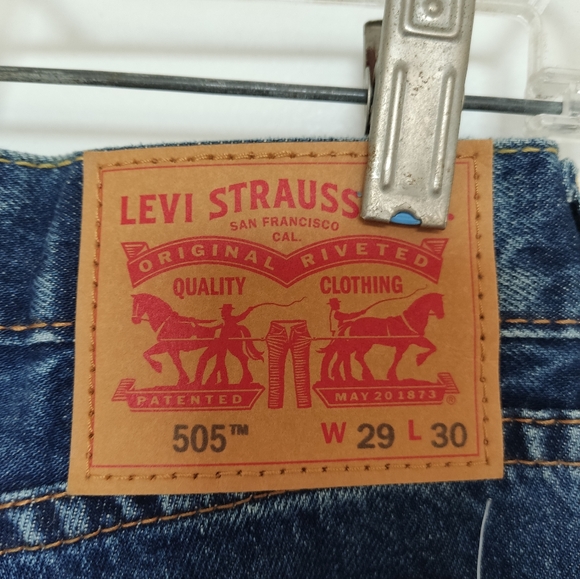 NWT Levi's 505 Classic Blue Men's Jeans Size 29 - Picture 8 of 8